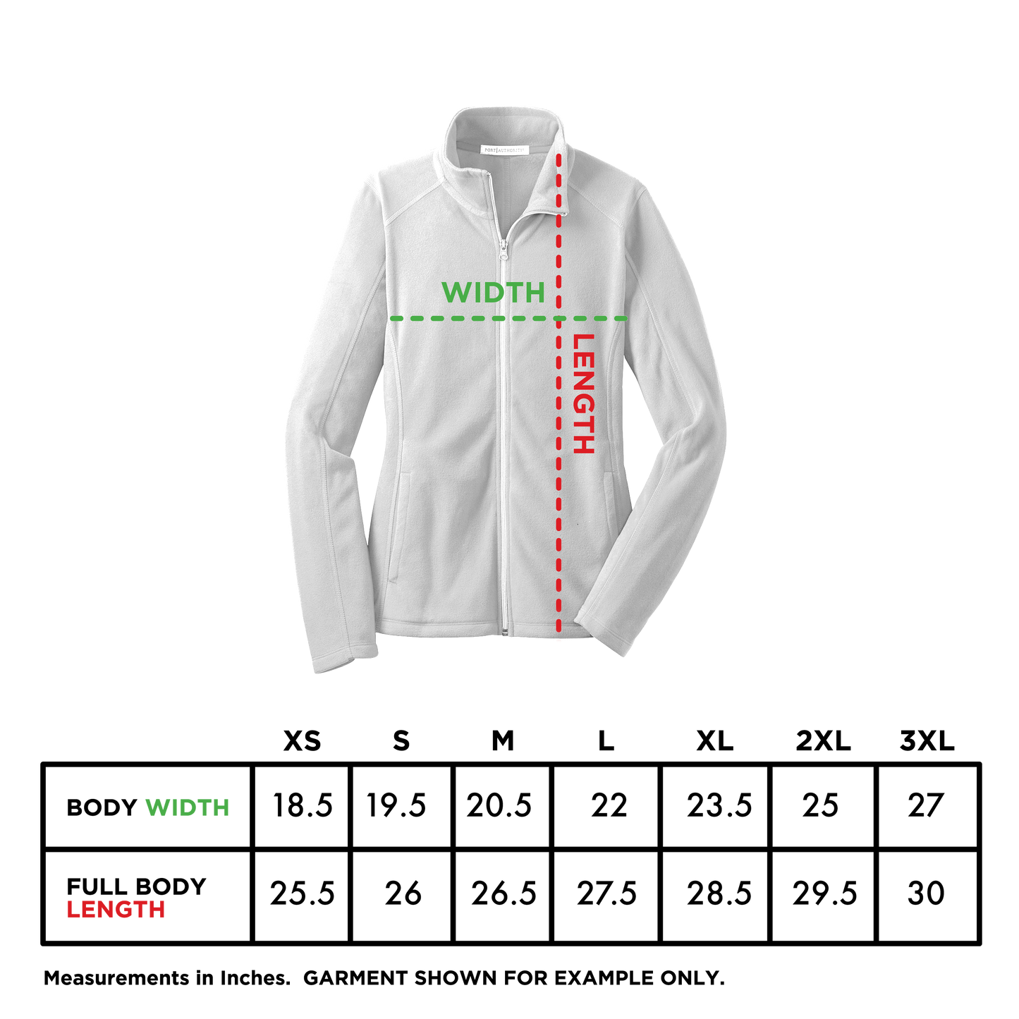 Purple Collection - Women's Embroidered Microfleece Jacket