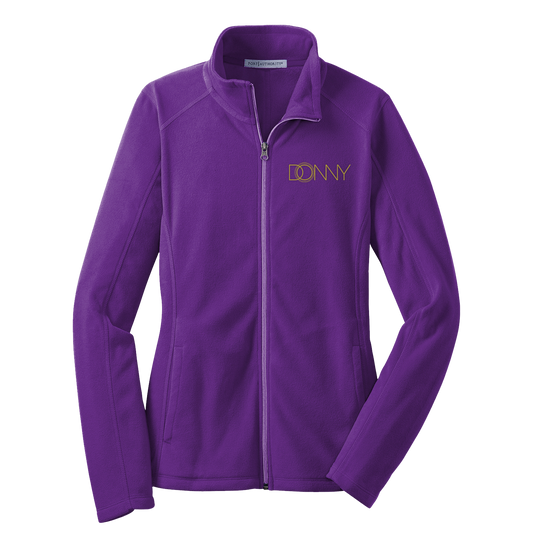 Purple Collection - Women's Embroidered Microfleece Jacket